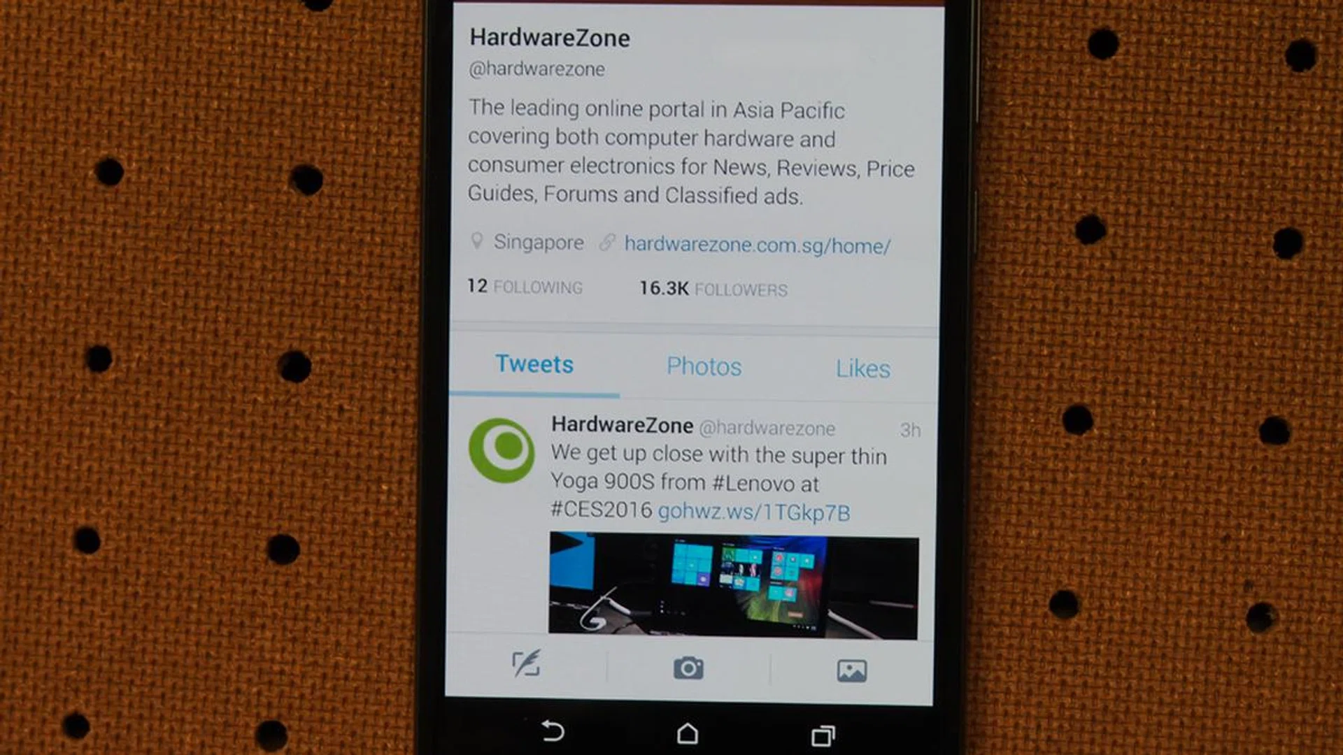 Text looks good on the HTC One A9.