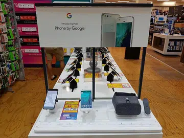 Google Pixel phones are more readily seen in JB Hi-Fi, a retail chain in Australia.