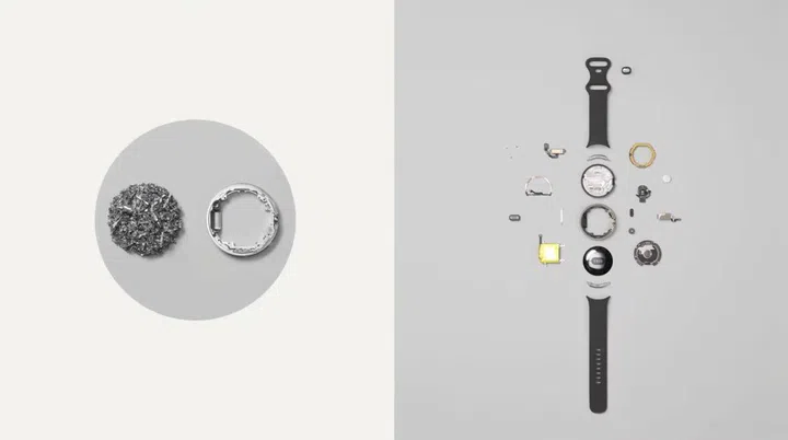 As part of Google's sustainability efforts, 80% recycled stainless steel makes up the case, and different bands may use recycled materials too.
