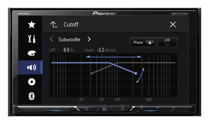 Get your sound just the way you want it with a 13-band graphic equalizer.