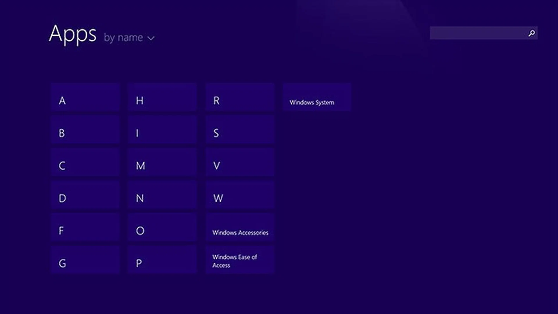Clicking a letter is another way to get to this bird's-eye view.