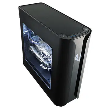 That BitFenix logo you see at the front is actually part of an LCD display, which can be customized with an image of your choosing. (Image Source: BitFenix)