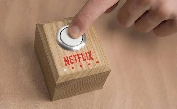 Dim the lights, get your Netflix started, all in one press, with your self-made button - The Switch.