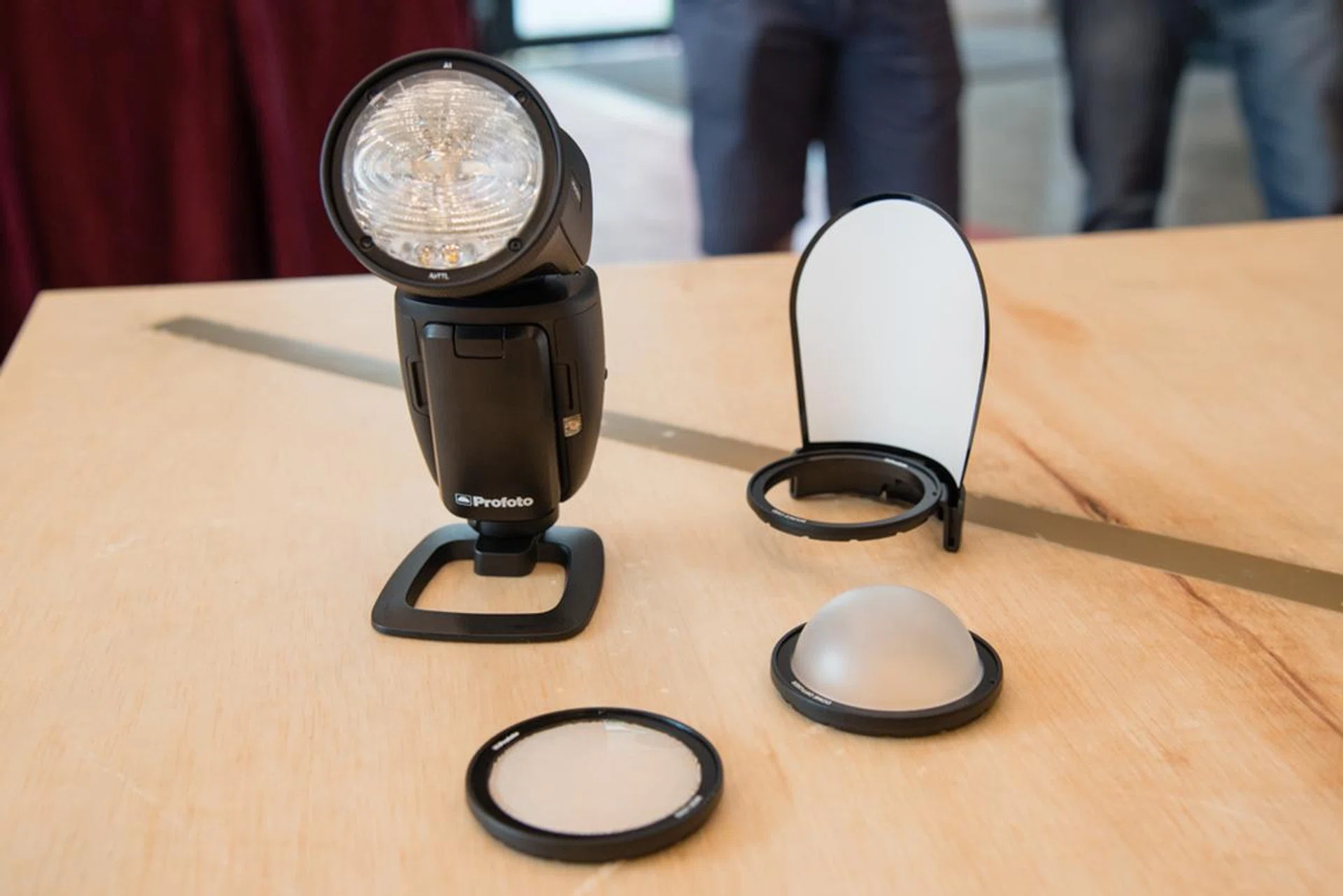 The Profoto A1 will come with these snap-on accessories in the box.