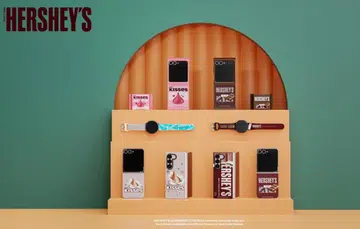 There are 12 Hershey-branded accessories for the Samsung Galaxy Z Fold6, Galaxy Z Flip6, Galaxy Watch7 and Galaxy Buds3 series.(Photo: Samsung)