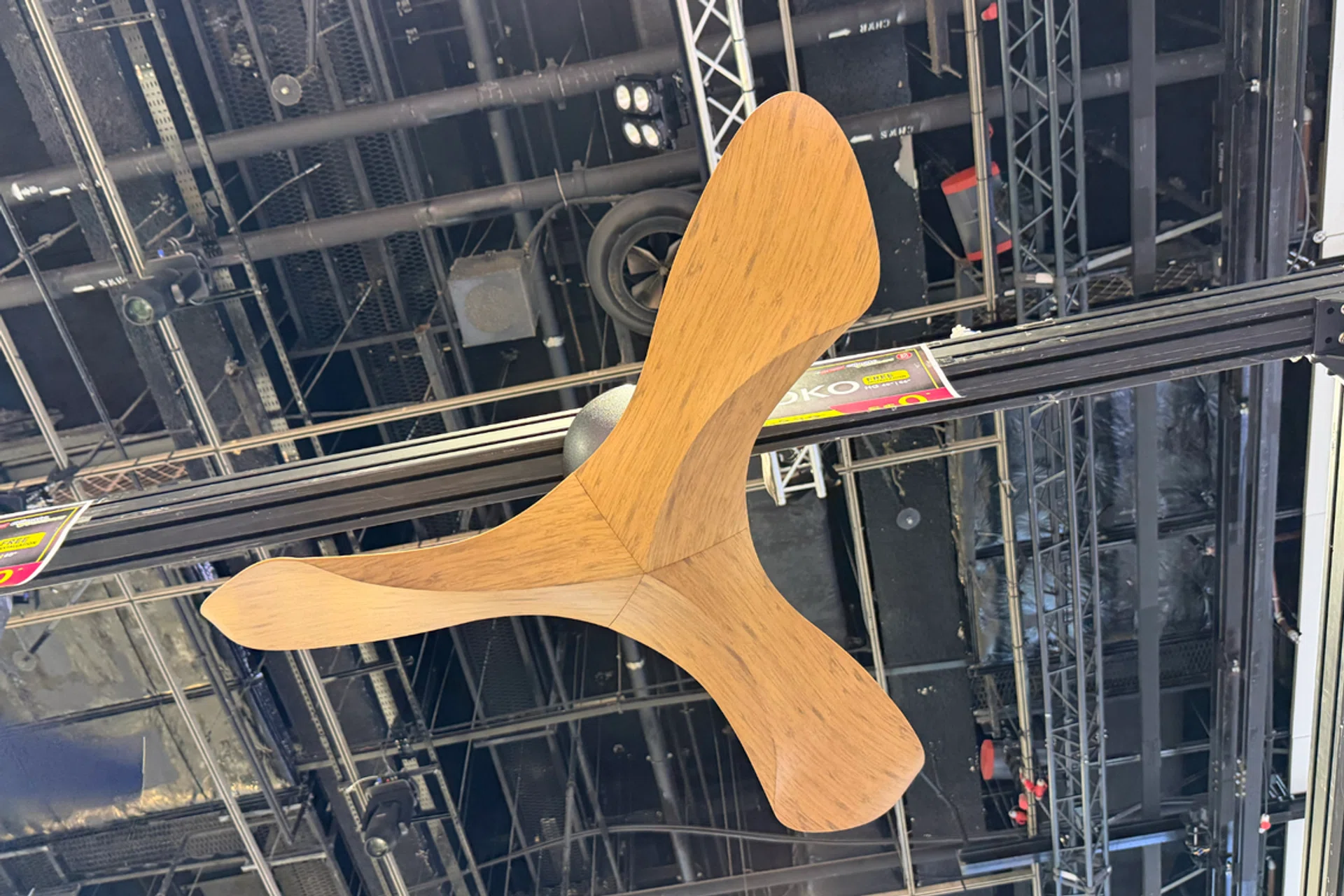 A stylish ceiling fan.