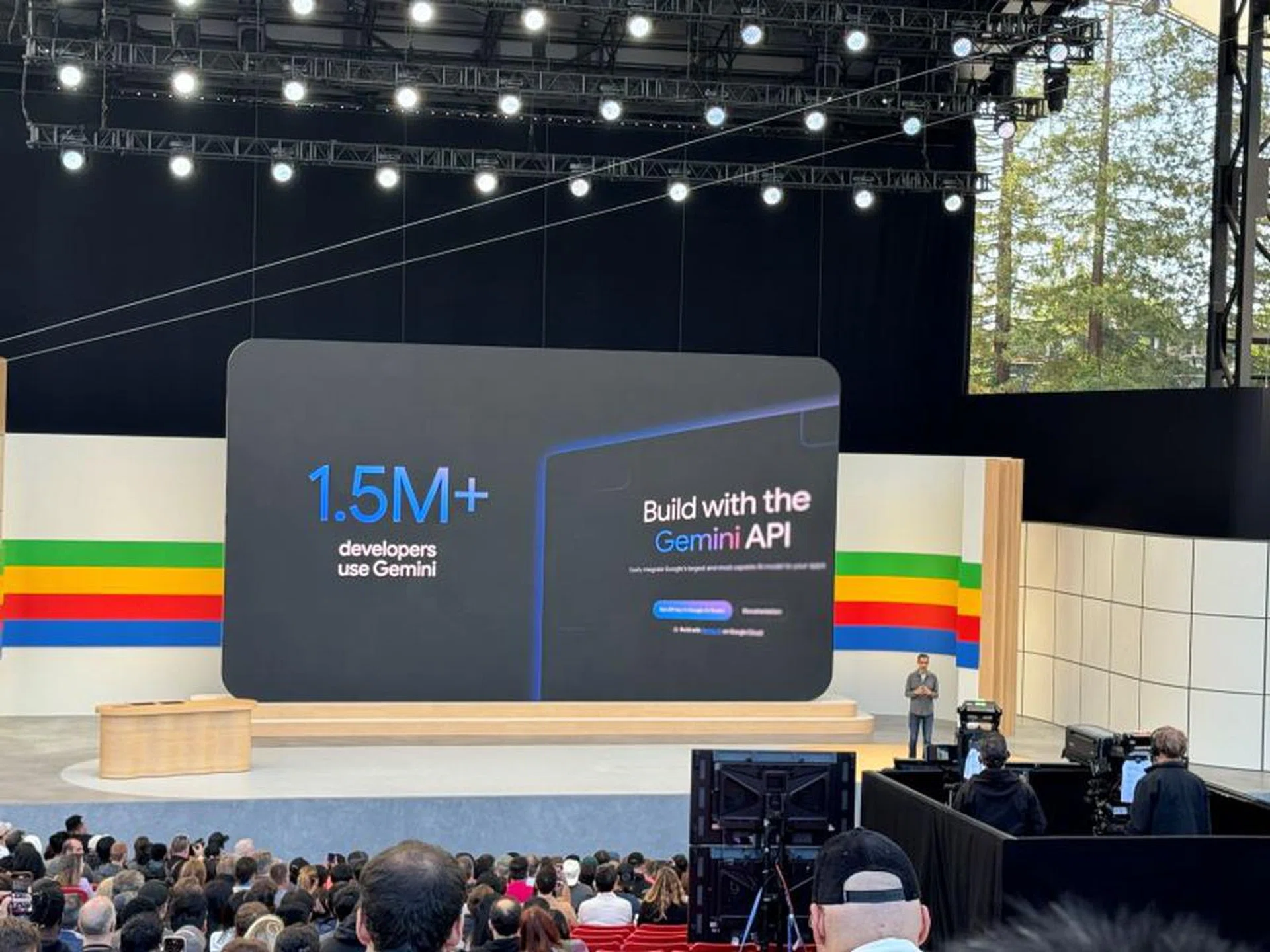 Google I/O 2024, where Google said Google Maps will now integrate Gemini. Photo: HWZ.