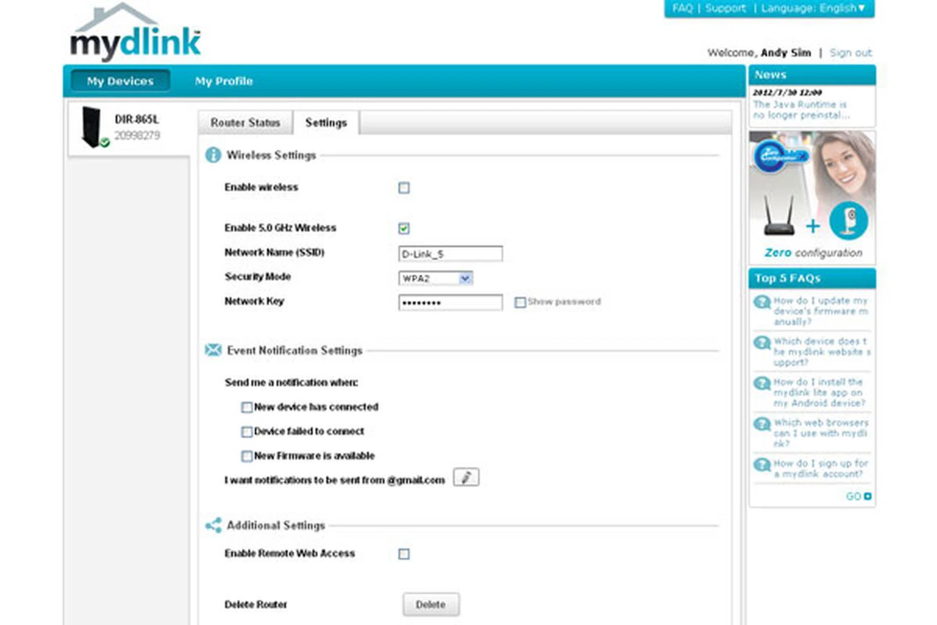 The "new device" notification alerts users whenever a new device joins the home network. This feature is handy if you suspect someone is attempting to gain unauthorized access to your network. 