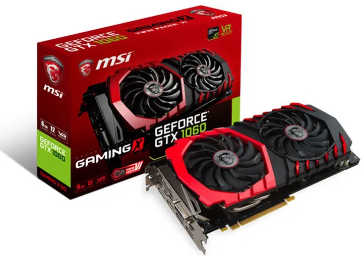 MSI GeForce GTX 1060 Gaming X 6G. (Image Source: MSI)