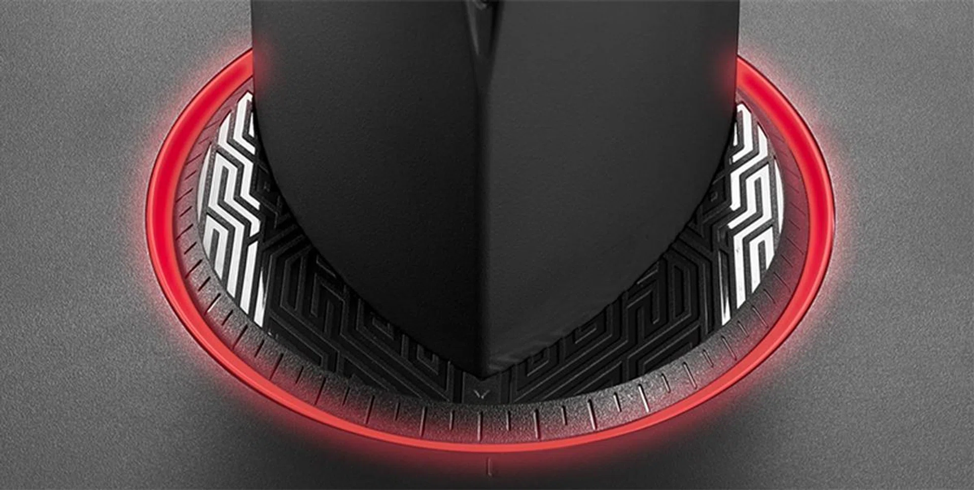 The stand swivels on its base and the base even lights up.