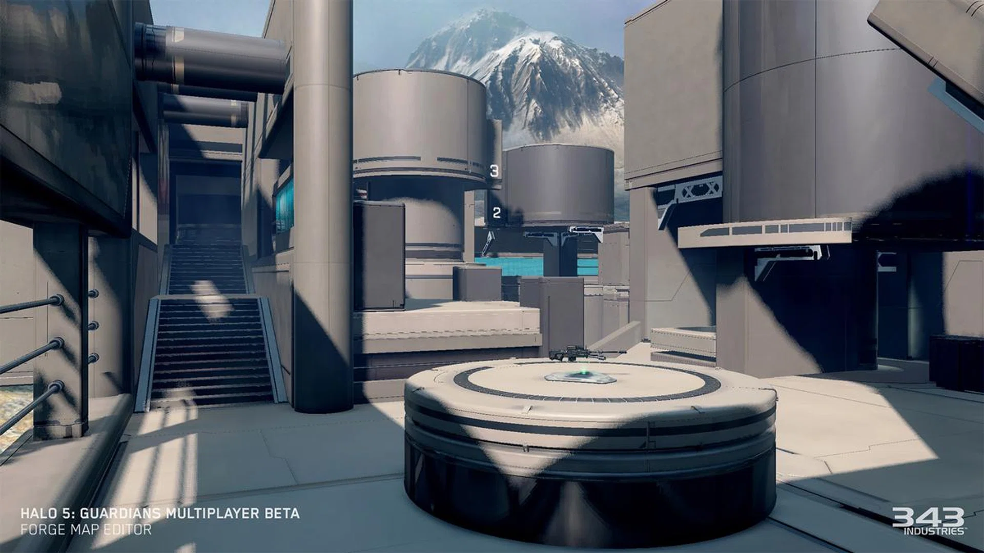 Pegasus is the first Forge map that's in the Halo 5 beta.
