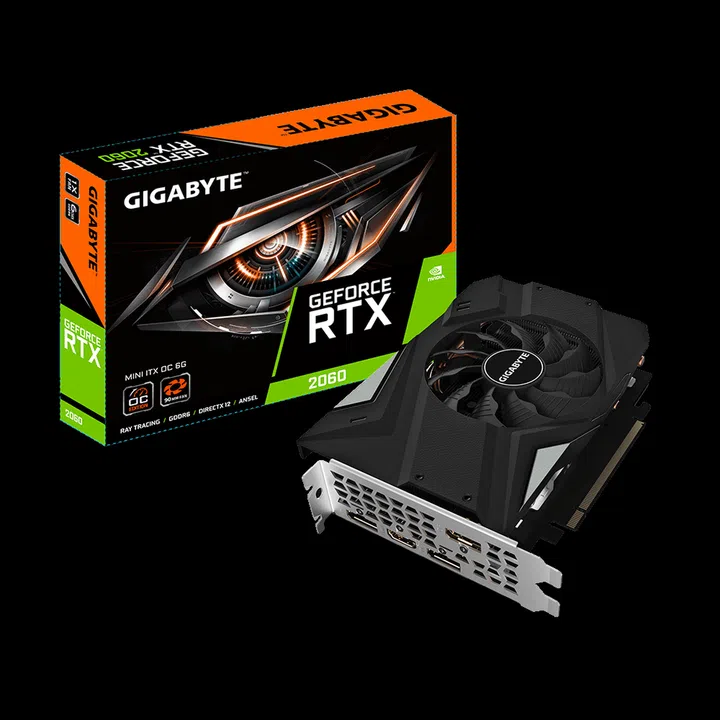 Gigabyte Geforce RTX 2060 Mini ITX OC 6G (Image source: Gigabyte)