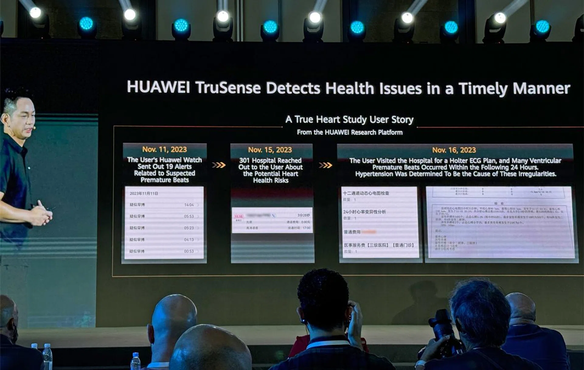 Even in trials, TruSense combined various data points and readings to highlight essential health concerns for followup. Image: HWZ.