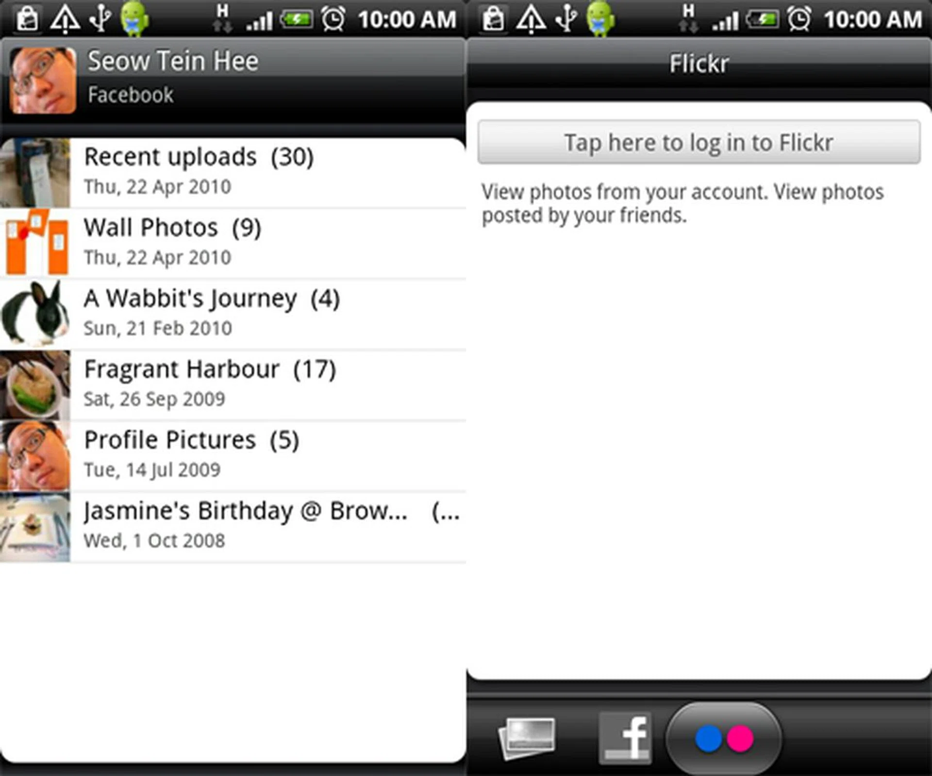HTC Sense integrates both your offline and online content, such as Facebook updates and photos, within the Desire.