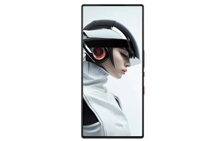 The screen uses an under-display camera so its stays hidden in plain sight.