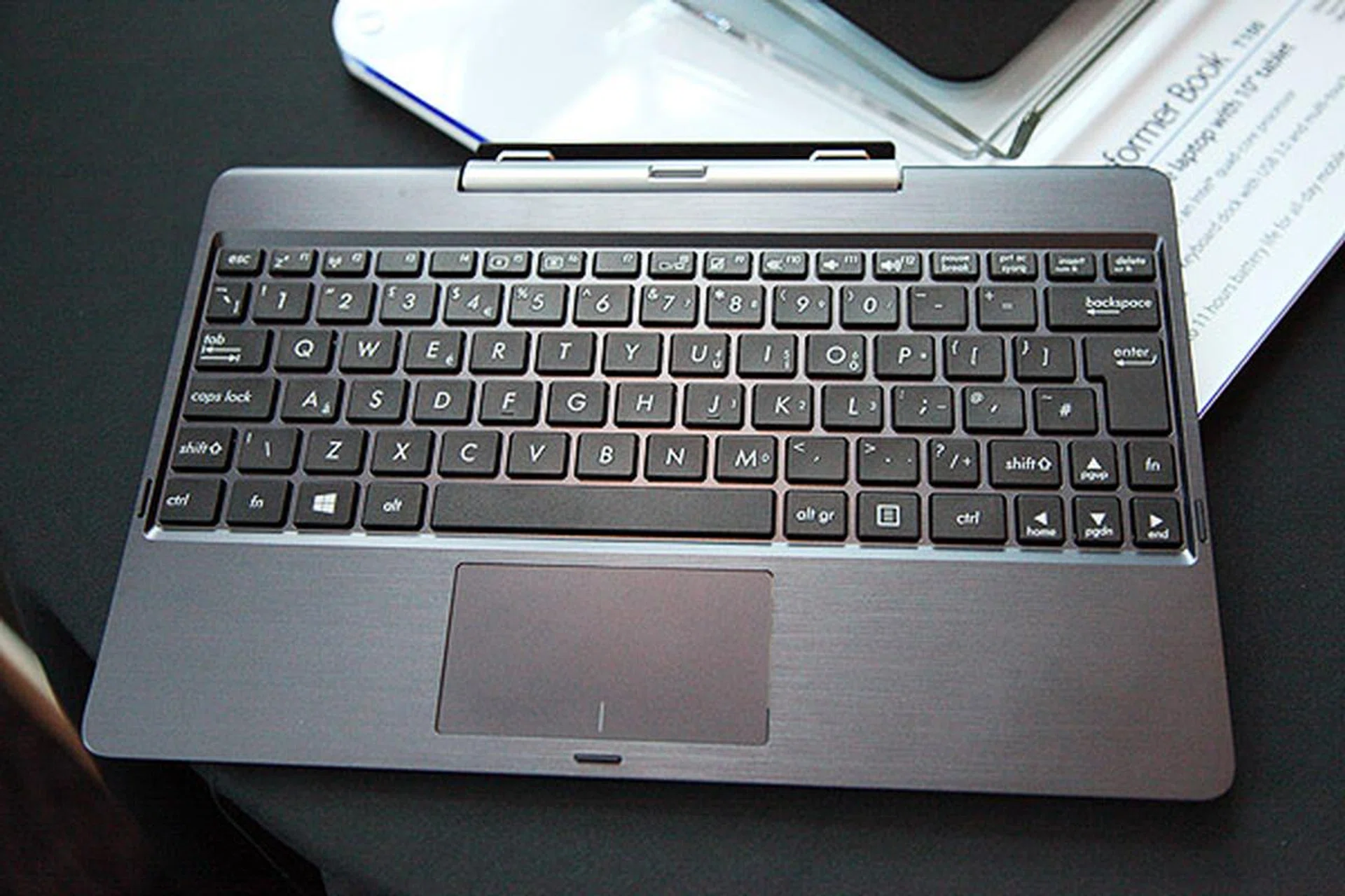 The detachable base of the Transformer Book T100.