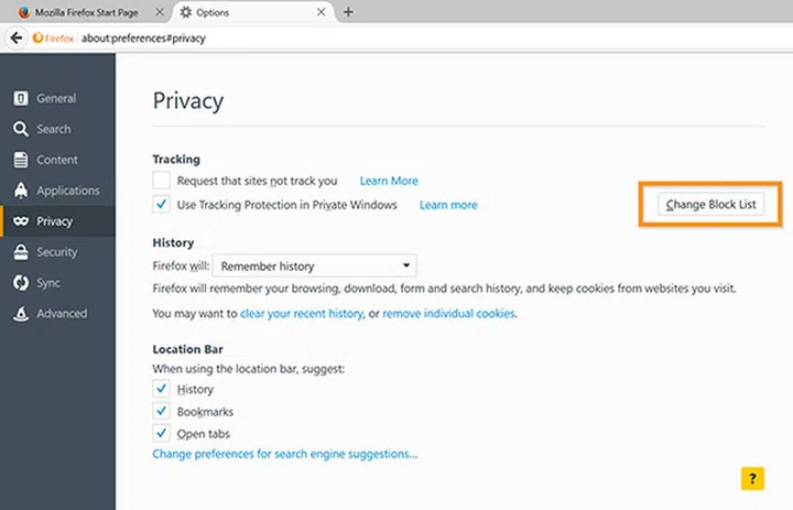 Firefox 43 comes with more powerful blocking features. (Image Source: Mozilla)