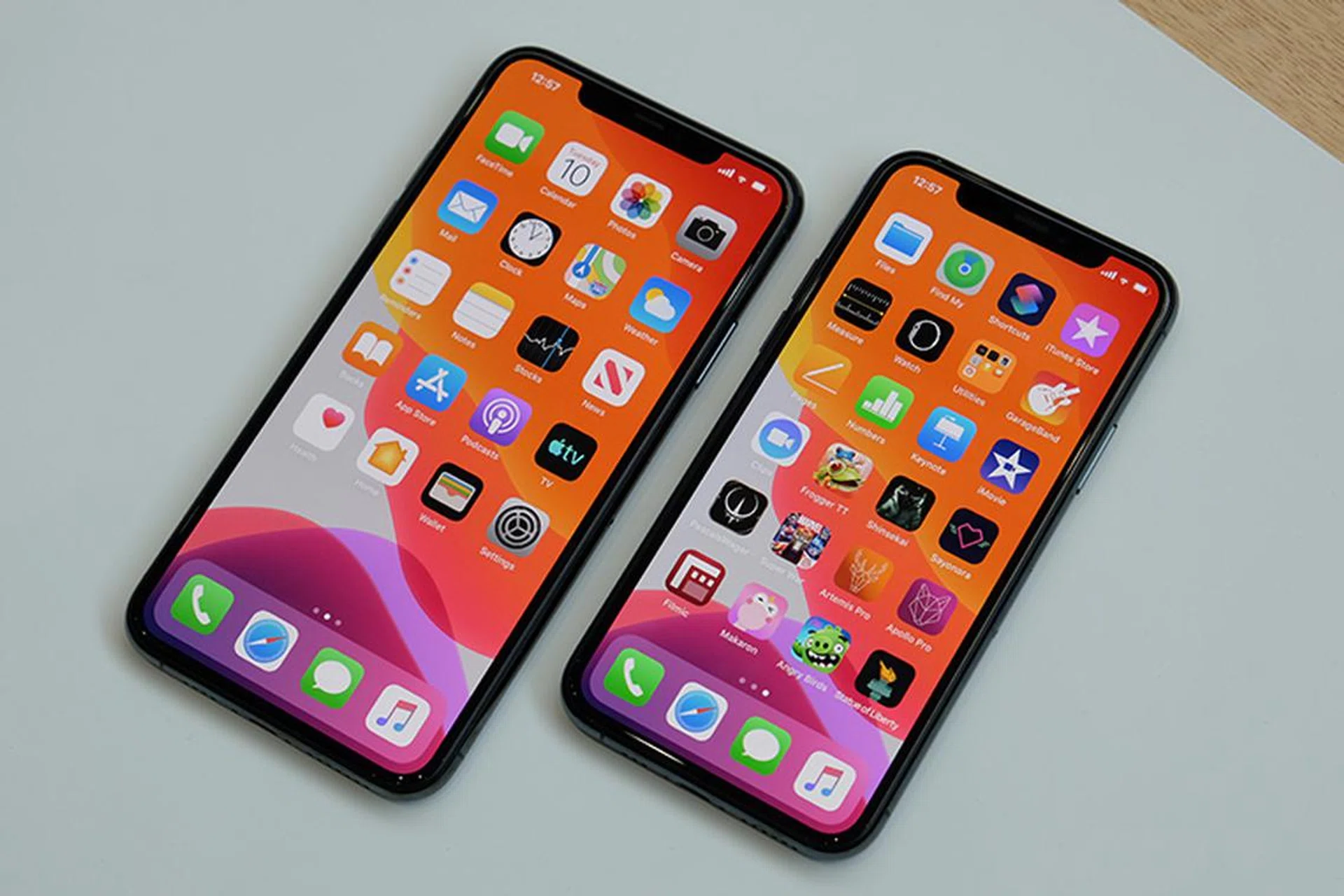 The iPhone 11 Pro Max and iPhone 11.