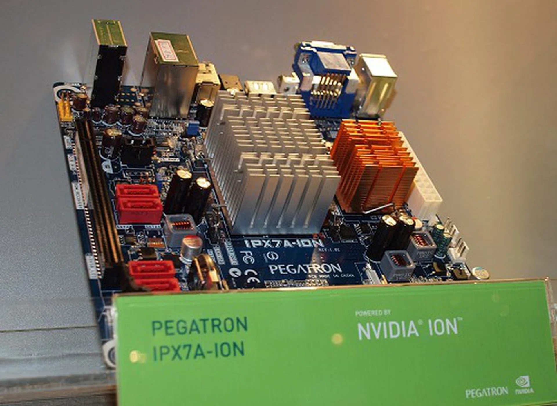 Here's an Ion-platform mATX motherboard from Pegatron.