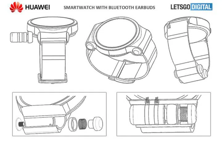 Madness? Huawei working on a smartwatch that can store a pair of ...