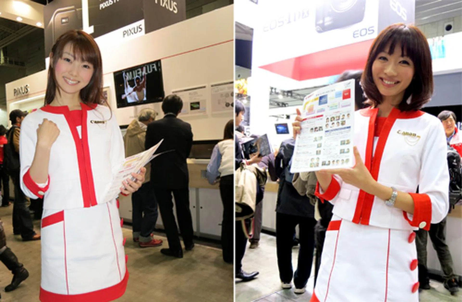 Of course, there was no shortage of lovely booth ladies always at the ready to share some more information about Canon’s latest innovations, not to mention flash a smile or two for the guests wandering around the show floor.