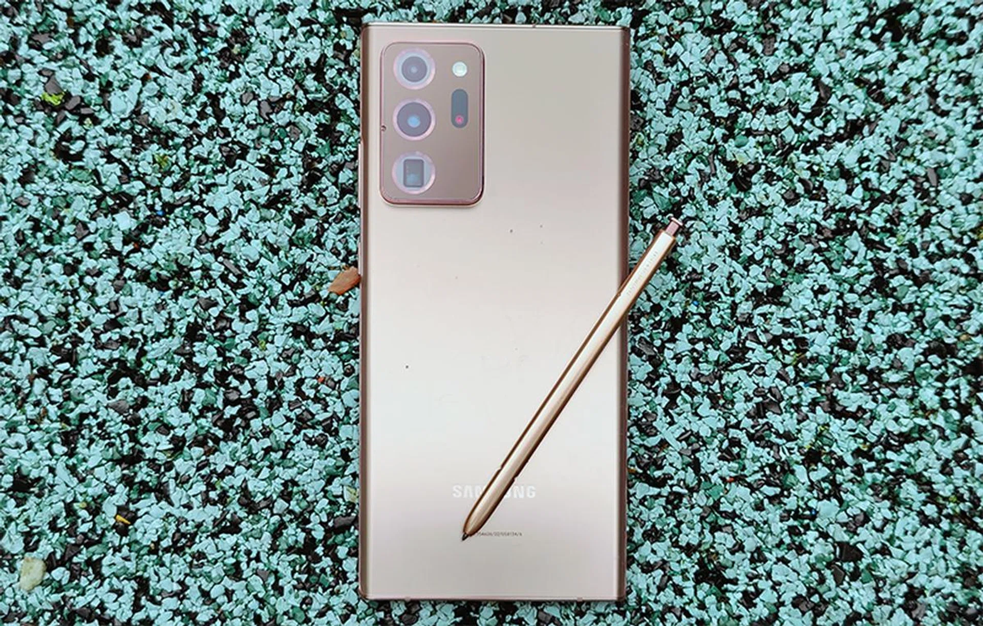 The Samsung Galaxy Note20 Ultra with the S Pen.