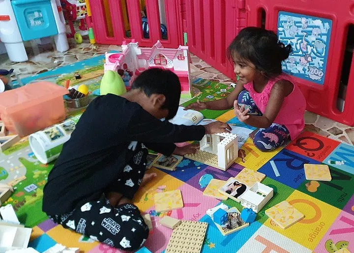 It is rare that both can share the same toy, let alone where the younger one listens to the brother in Lego building instructions. The very next day they attempted the same, it was full of arguments. Ah well, I can only cross my fingers...