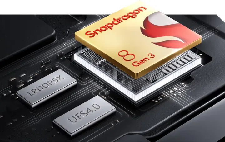 Redmagic 9 Pro uses the Qualcomm Snapdragon 8 Gen 3 processor.