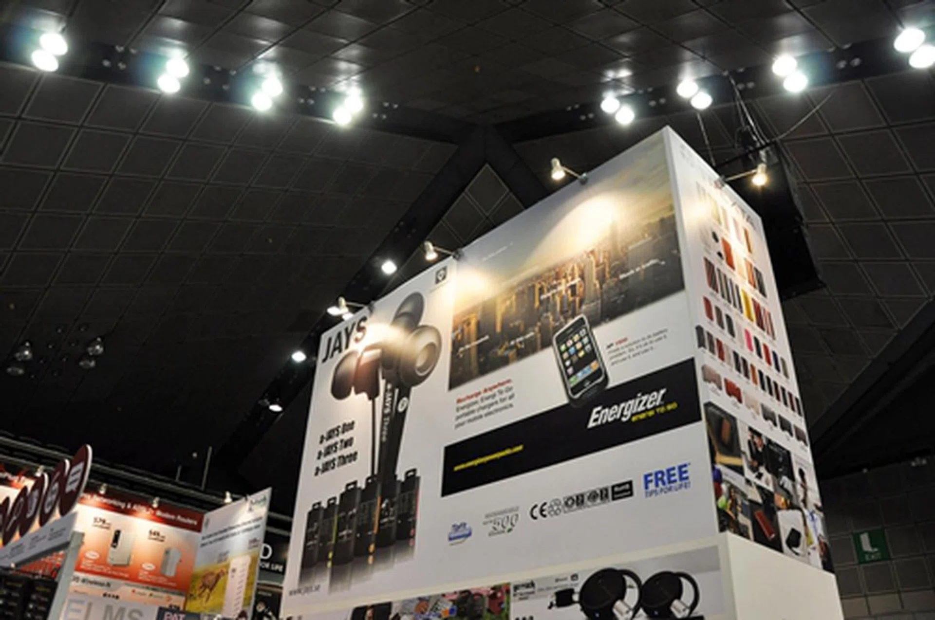 Looking for headphones? Head down to Orange Communication's booth, where you will be greeted with a variety of audio products.