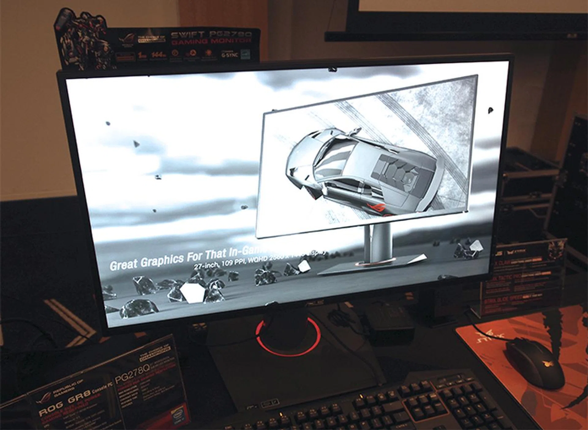 The ASUS ROG Swift PG278 boasts impressive specifications such as an ultra-fast 1ms response time and a 144Hz refresh rate.