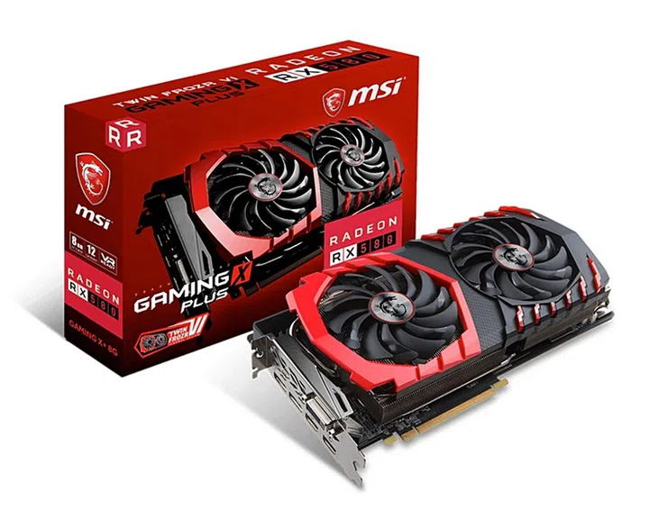 The MSI Radeon RX 580 Gaming X+ 8G. (Image source: MSI)