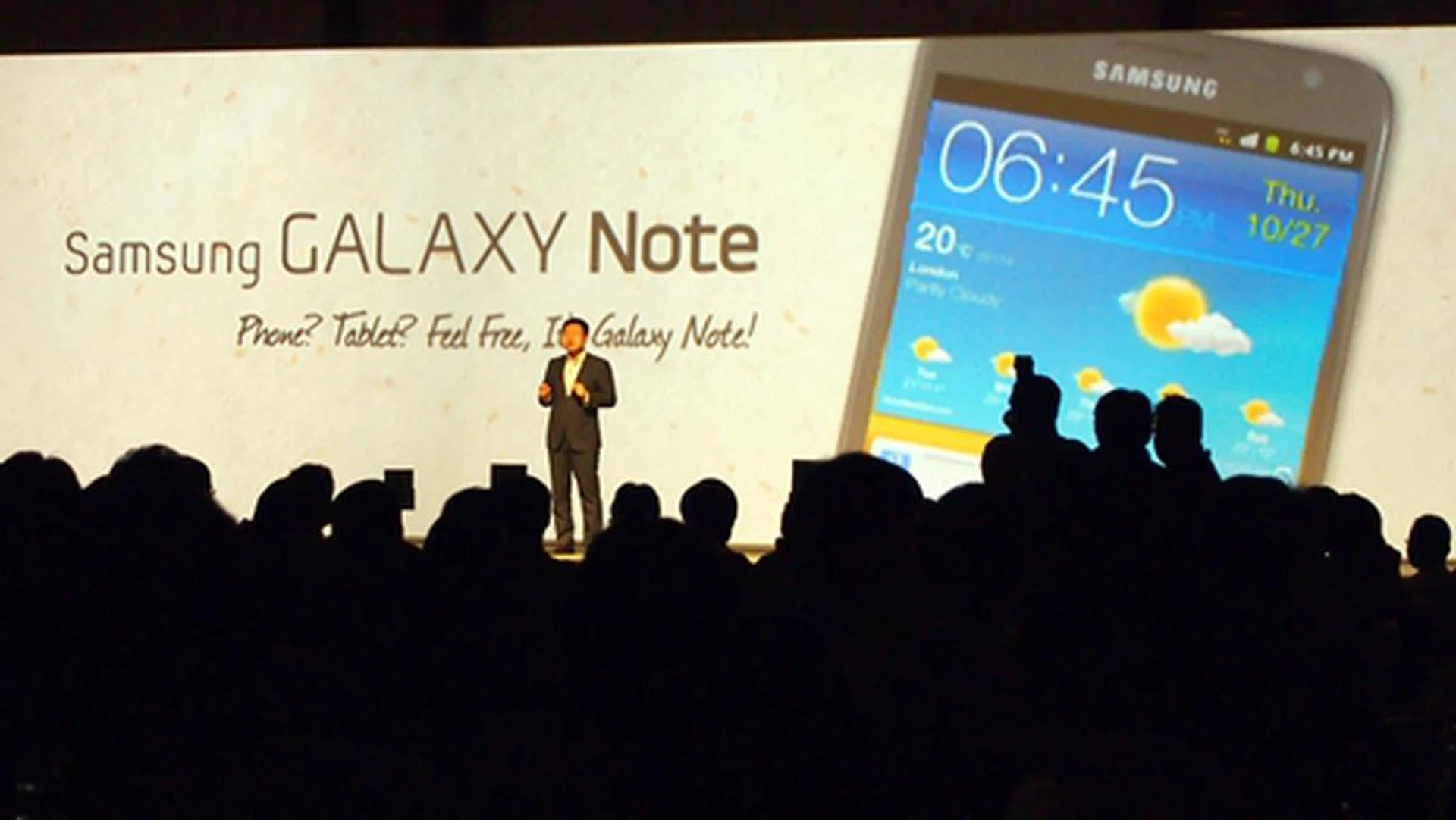 Gregory Lee, President and CEO of Samsung Asia Pte Ltd was present at the event to announce the debut of the Samsung Galaxy Note in Southeast Asia.