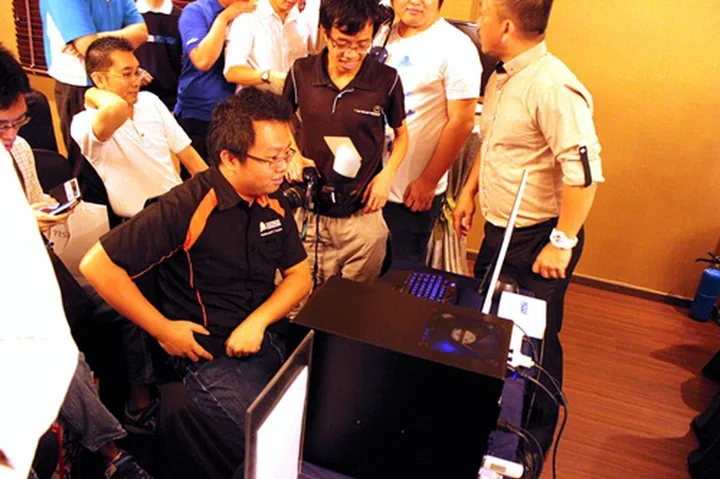 The challengers who pitted their skills against each other at the Diablo 3 mini-contest.