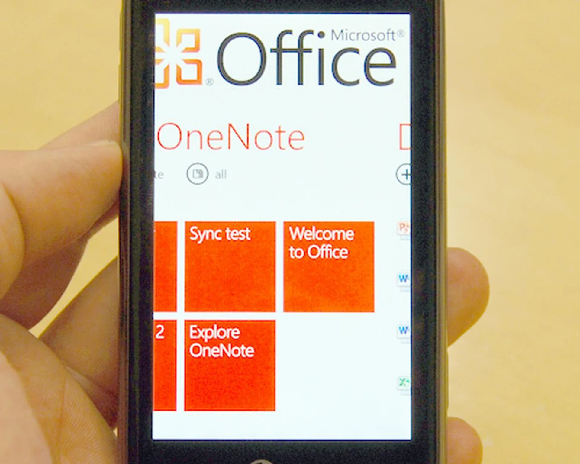 Cloud services will be a core focus for Windows Phone 7, such as over-the-air synchronization for its documents.