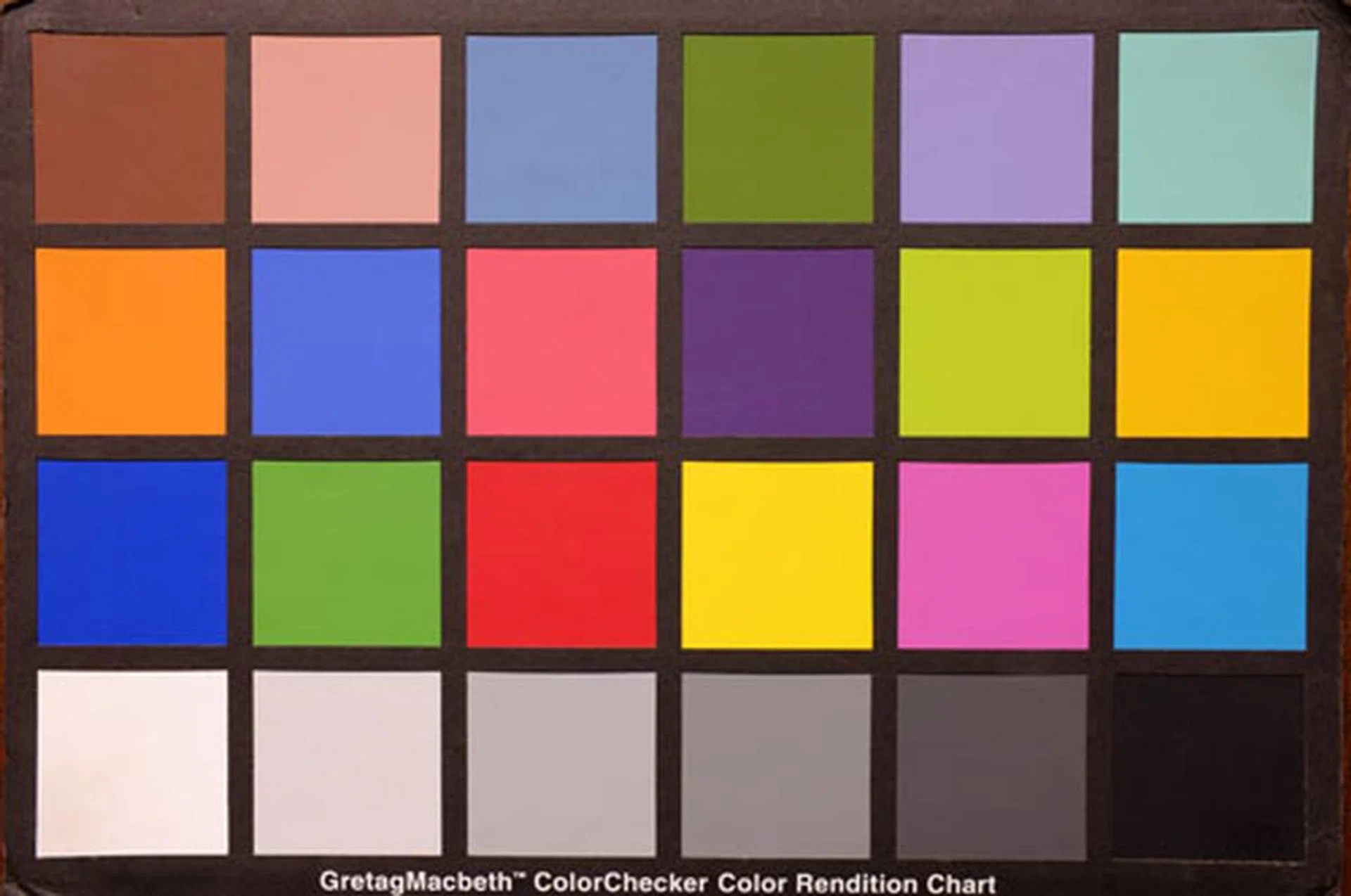 Color chart shot in Astia.