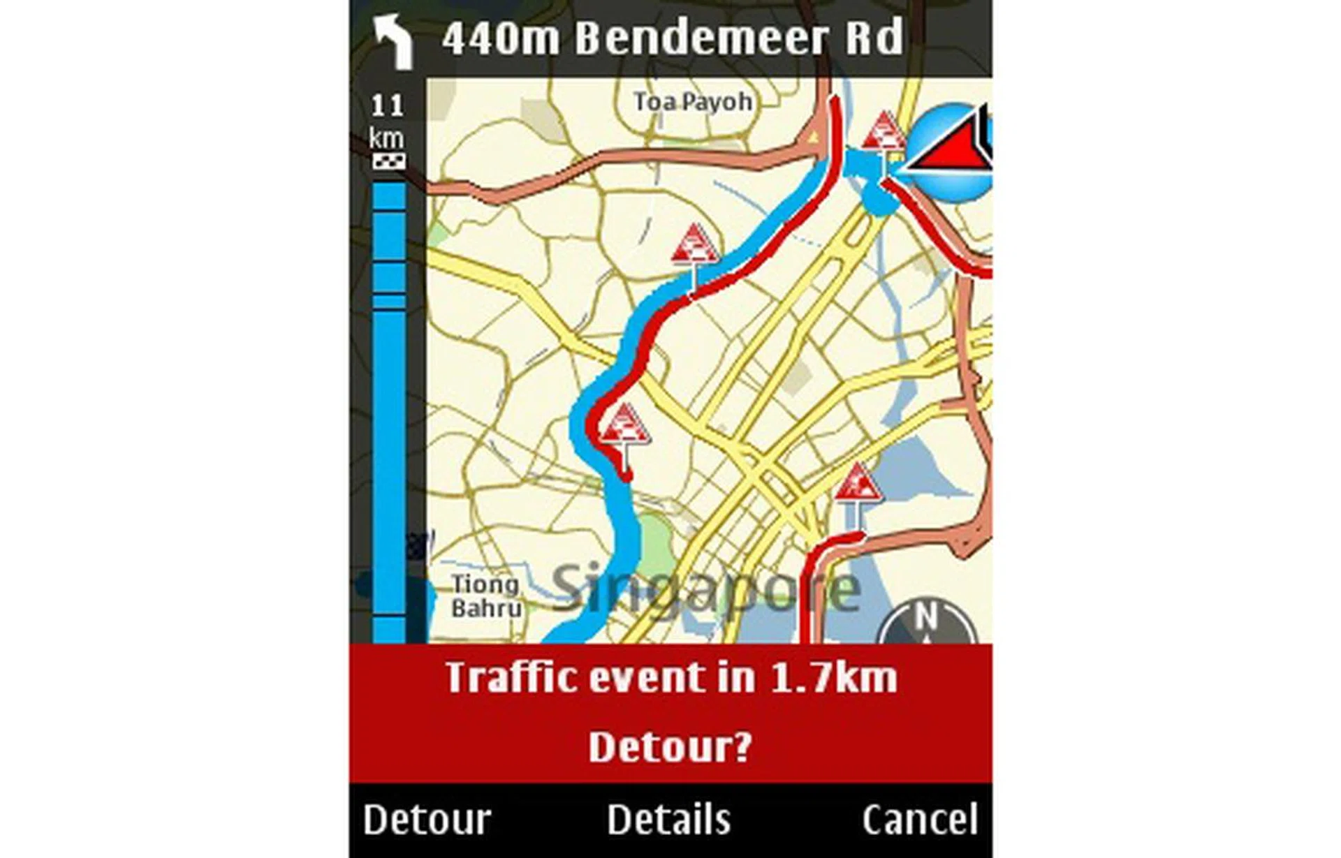 And as we've mentioned, the live traffic update is part of the routing algorithm, providing detour warnings and alternatives for areas with heavy traffic. As tested, detours aren't exactly provided even after you selected yes to detour, but it does help somewhat in route planning and travel time estimation.