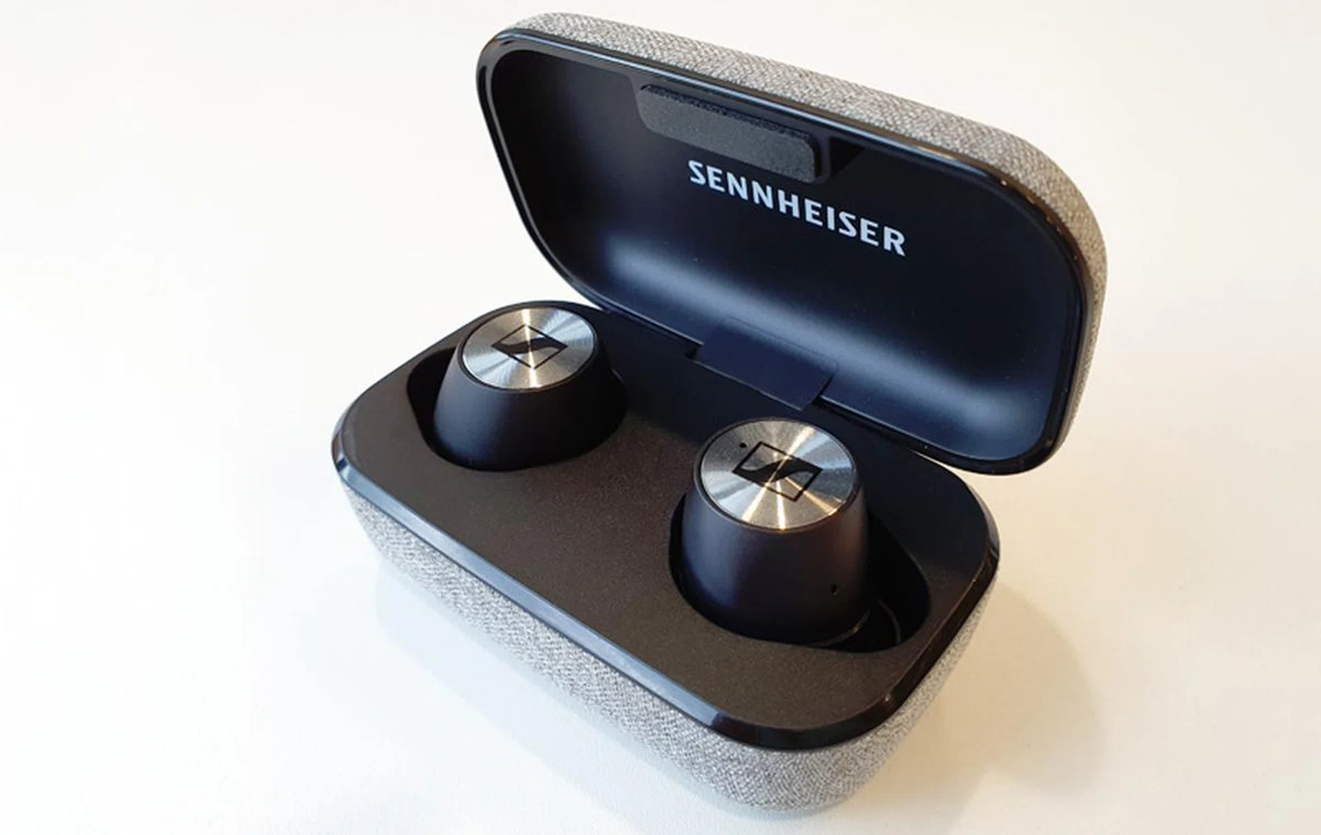 Its metal finish and radiating circles make the Momentum True Wireless one of the best-looking true wireless earbuds you can buy today.
