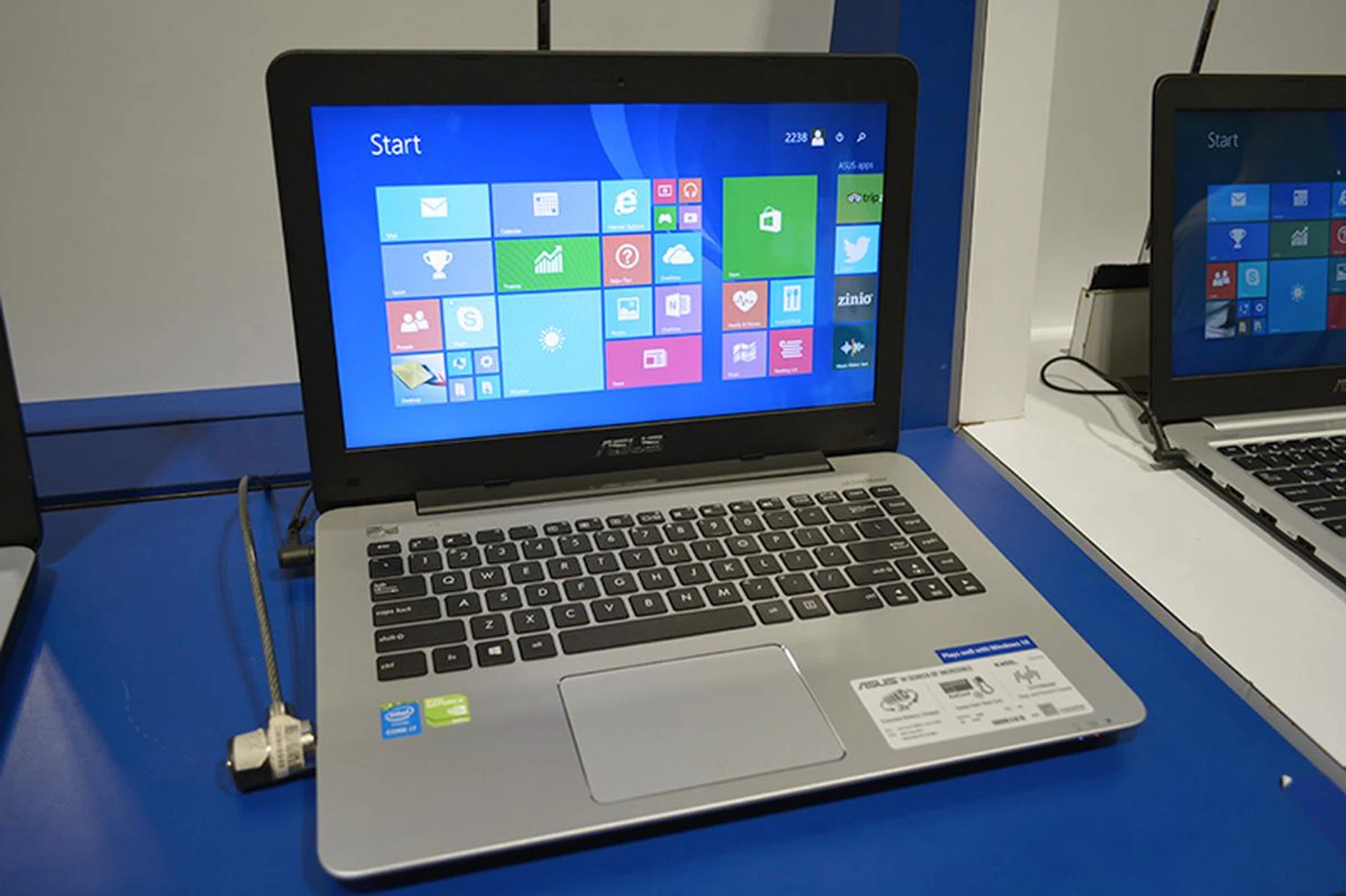 The ASUS K455L is powered by a 2.4GHz Intel Core i7-5500U processor, 8GB of RAM, and a NVIDIA GeForce GT940M graphics card. The 14-inch notebook is also equipped with a 1TB HDD, a 1366 x 768 display, and comes with Windows 8.1 pre-installed (eligible for free Windows 10 upgrade). It also has a built-in DVD Super-Multi Double-Layer drive and is bundled with a free upgrade to a two-year international warranty. It will cost you $1,098. 