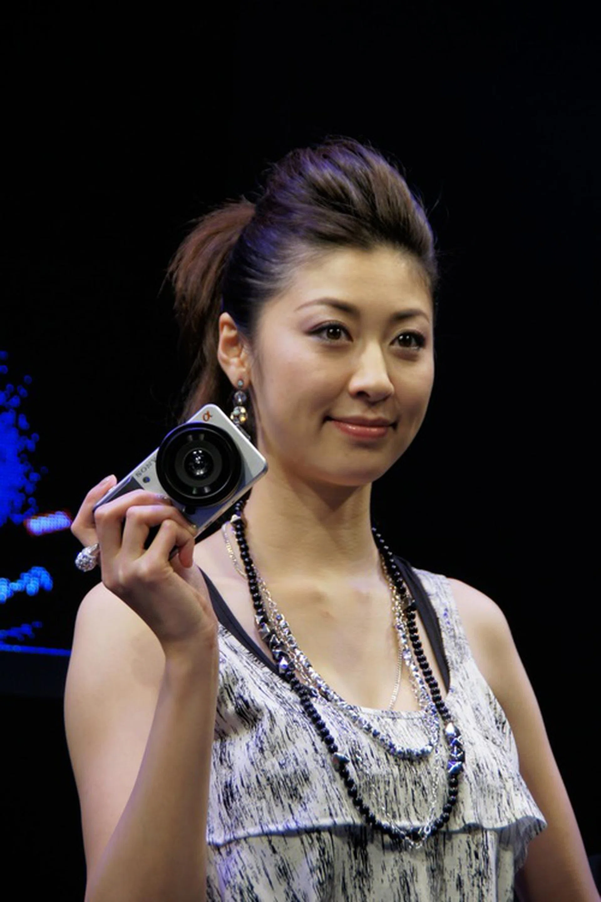 Even though the concepts weren't available for trying, we could see how compact they were in the hands of the booth models.