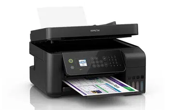 The Epson EcoTank L5190 is a 4-in-1 ink tank printer that supports Wi-Fi. (Image source: Epson.)