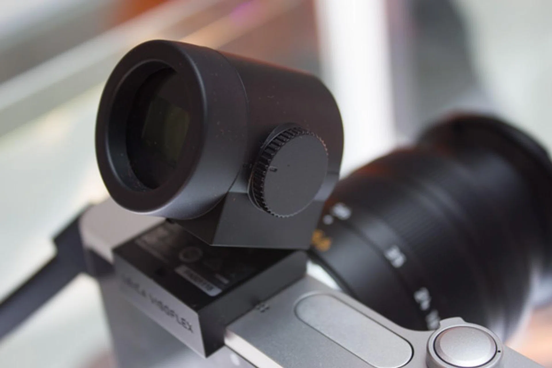 The Visoflex is easily one of the best viewfinders we've looked through. 