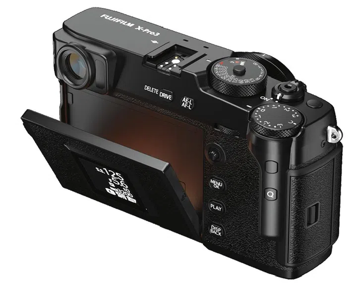 The rear display now holds two screens - one on each side.