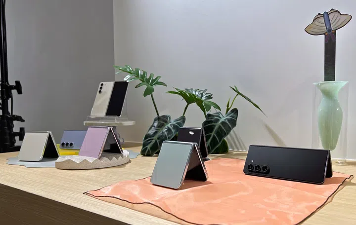 Samsung Galaxy Z Flip5 and Galaxy Z Fold5 in Seoul, South Korea.