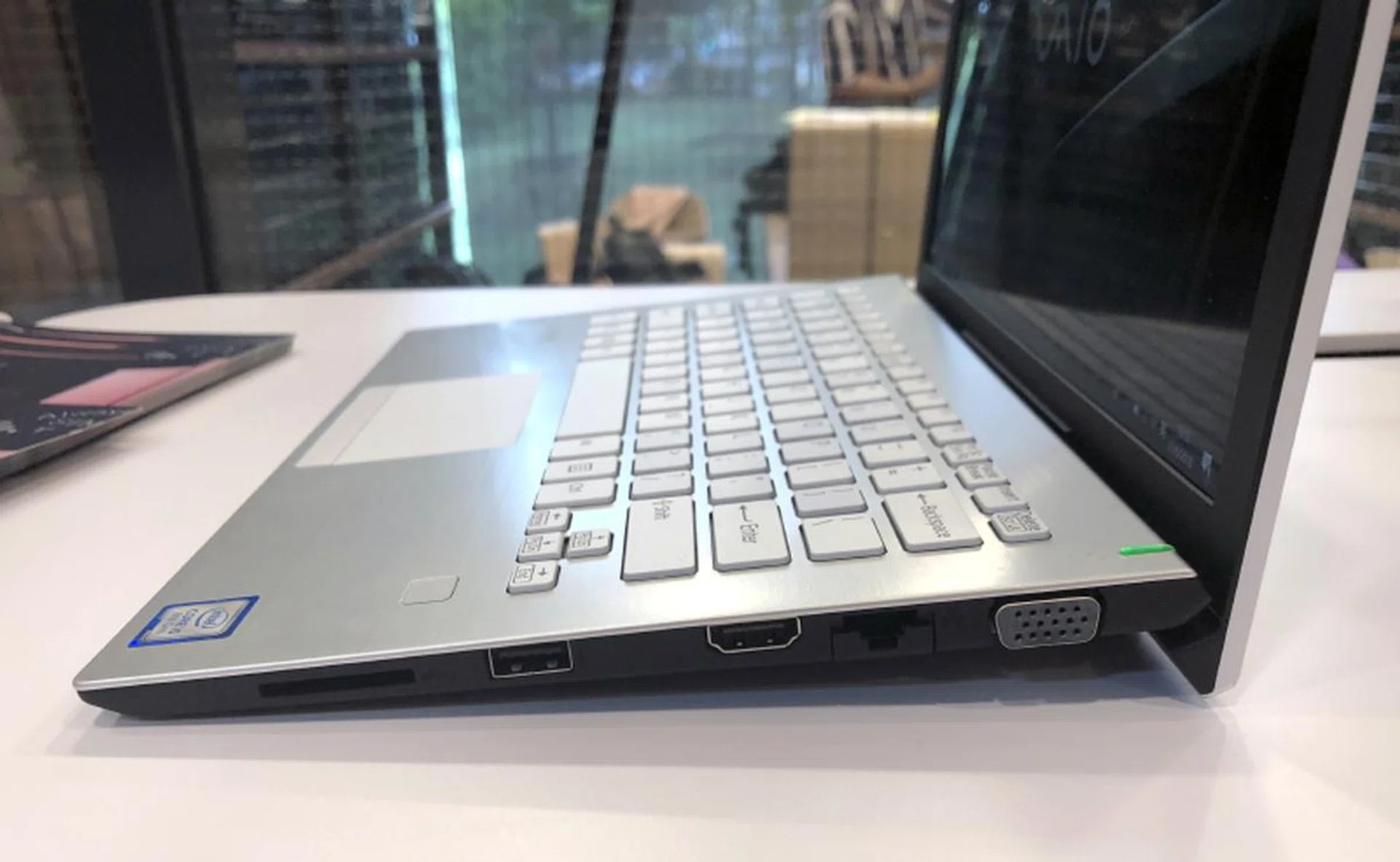 Even the compact Vaio S11 has an Ethernet jack and VGA port.