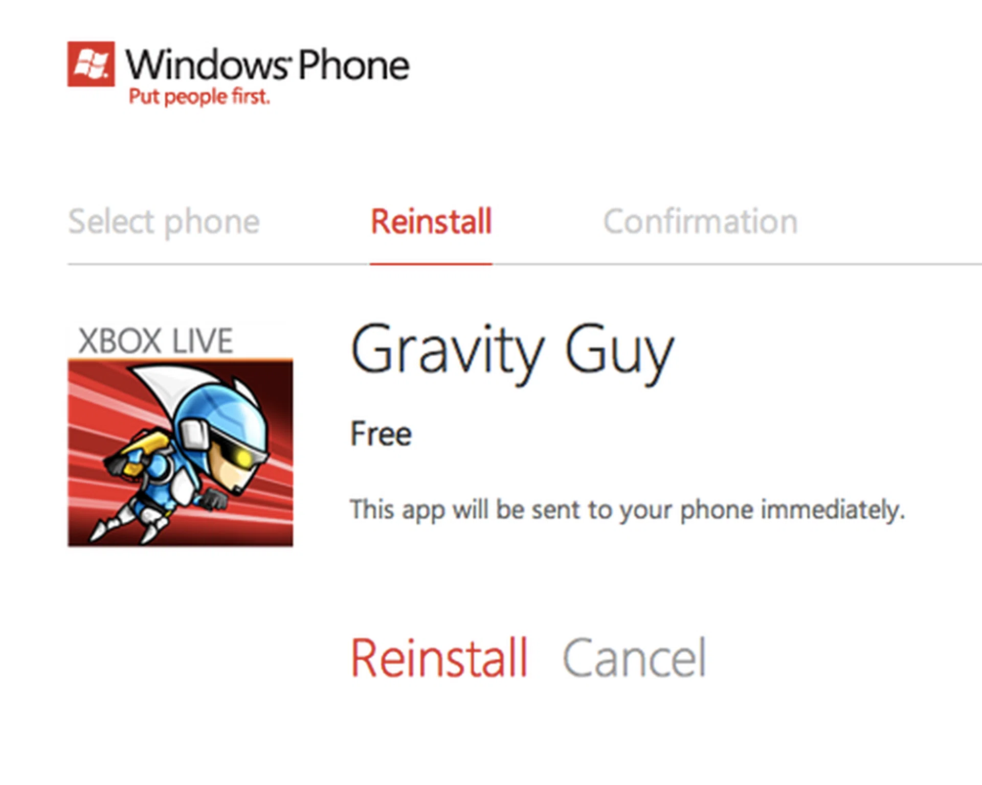 The revamped Windows Phone website now includes a web-based Marketplace for your app shopping needs, which also pushes the app straight to your phone.