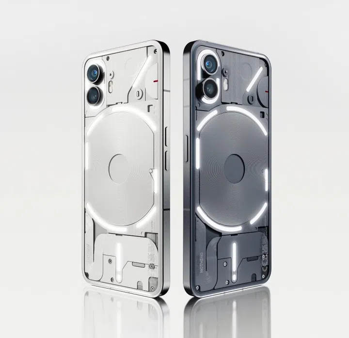 The Nothing Phone (2) will come in white and gray options. <br>Image source: @nothing