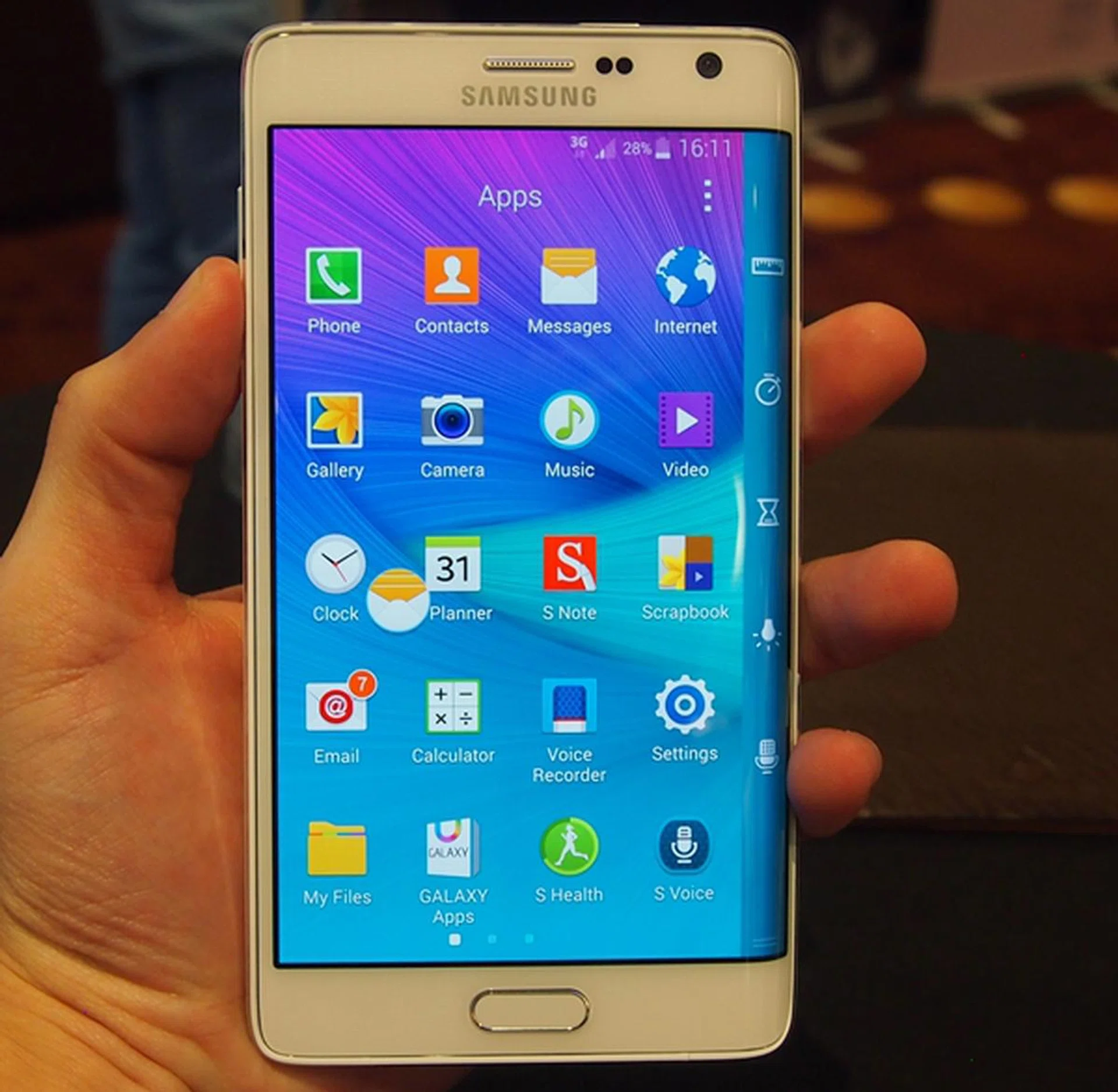 The Galaxy Note Edge is the second phone in Samsung's portfolio to sport a curved display.