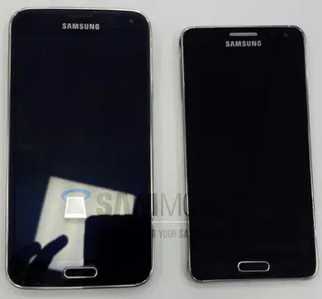Left: Samsung Galaxy S5. Right: Samsung Galaxy Alpha. <br>Image source: SamMobile