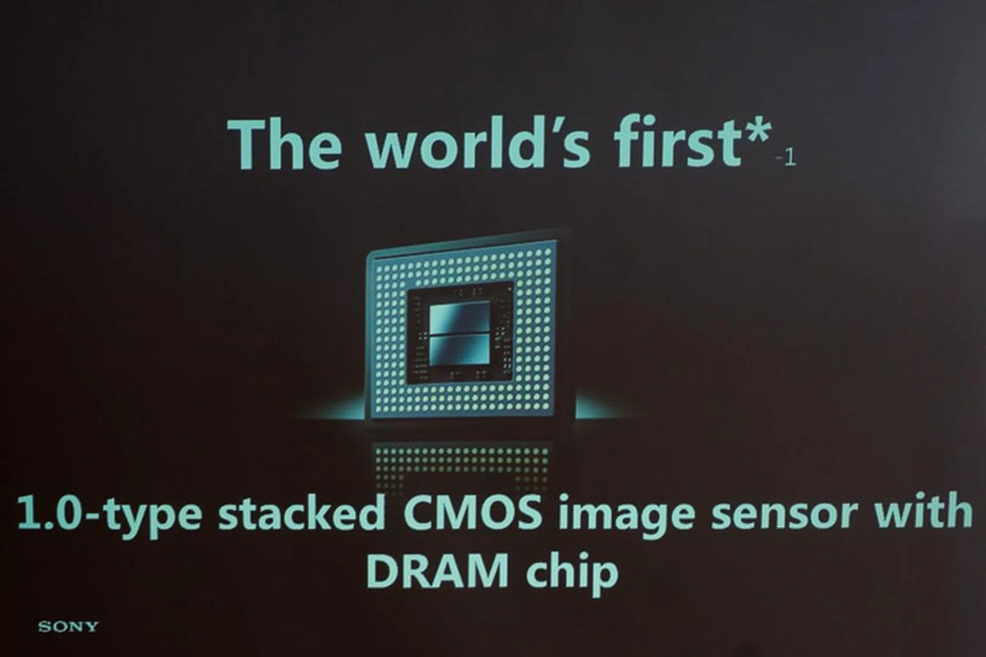 The picture says it all. Sony's got a brand new sensor design!