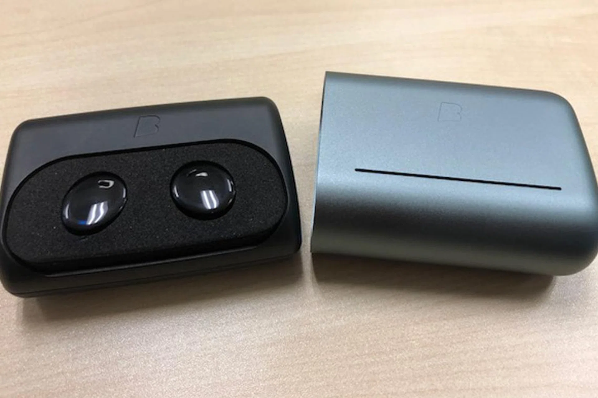 The carrying case again acts as a charger to give you extra playback life.